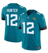 Men's Jacksonville Jaguars #12 Travis Hunter Teal 2025 Draft F.U.S.E. Vapor Untouchable Limited Jersey