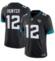 Men's Jacksonville Jaguars #12 Travis Hunter Black 2025 Draft F.U.S.E. Vapor Untouchable Limited Jersey