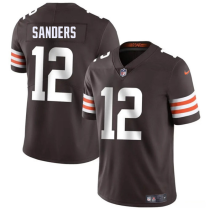 Men's Cleveland Browns #12 Shedeur Sanders Brown 2025 Vapor Limited Jersey