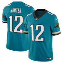 Men's Jacksonville Jaguars #12 Travis Hunter Throwback 2025 Draft Vapor Untouchable Limited Jersey