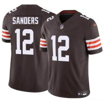 Men's Cleveland Browns #12 Shedeur Sanders Brown 2025 F.U.S.E. Vapor Limited Jersey