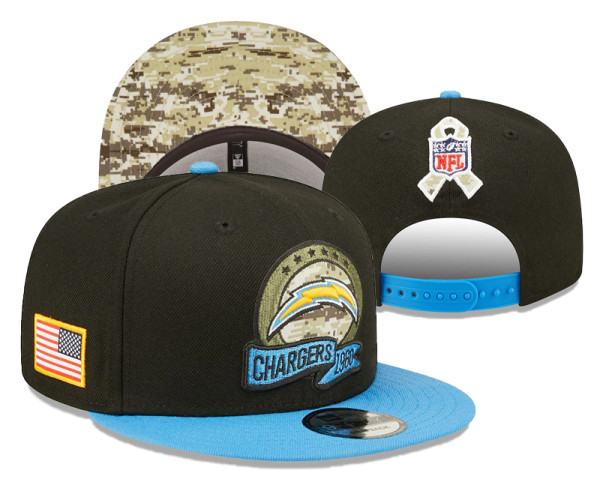 NFL San Diego Chargers Black Snapbacks Hats