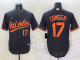 MLB Baltimore Orioles #17 Cowser Black Game Nike Jersey