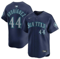 Men's Seattle Mariners #44 Julio Rodríguez Navy Stitched Baseball Jersey