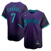 Men's Arizona Diamondbacks #7 Corbin Carroll Purple 2025 City Connect Limited Stitched Jersey