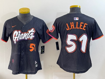 Women San Francisco Giants #51 Jung Hoo Lee 2025 City Connect Limited Jersey