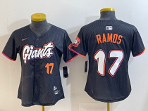 Women San Francisco Giants #17 Ramos Anthracite 2025 City Connect Limited Jersey