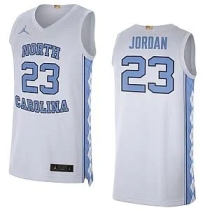 North Carolina Michael Jordan #23 White Jersey