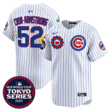 Men's Chicago Cubs #52 Pete Crow-Armstrong White 2025 Tokyo Series Limited Stitched Jersey