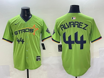 Men's Houston Astros #44 Still Tippin Green 2025 City Connect With Texas Patch Limited Jersey