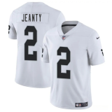 Men's Las Vegas Raiders #2 Ashton Jeanty White 2025 Draft Vapor Untouchable Limited Jersey