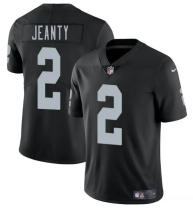 Men's Las Vegas Raiders #2 Ashton Jeanty Black 2025 Draft Vapor Untouchable Limited Jersey