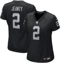 Women Las Vegas Raiders #2 Ashton Jeanty Black 2025 Draft Vapor Untouchable Limited Jersey
