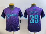 Youth Arizona Diamondbacks #39 Corbin Burnes Purple 2025 City Connect Limited Stitched Jersey