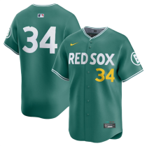 Men's Boston Red Sox #34 David Ortiz Green 2025 City Connect Limited Stitched  Jersey