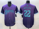 Men's Arizona Diamondbacks #22 Josh Naylor Purple 2025 City Connect Limited Stitched Jersey