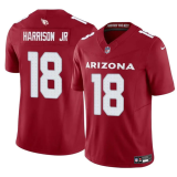 Men's Arizona Cardinals #18 Marvin Harrison Jr Red 2024 Draft F.U.S.E. Vapor Untouchable Jersey