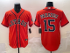 MLB Houston Astros #15 Paredes Orange Game Nike Jersey