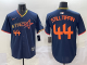 Men's Houston Astros #44 Still Tippin Navy 2025 City Connect With Texas Patch Limited Jersey