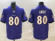 Men's Baltimore Ravens #80 Isaiah Likely Purple  Vapor Untouchable Limited Jersey
