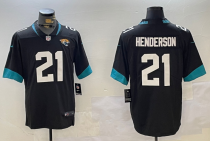 Men's Jacksonville Jaguars #21 C.J. Henderson 2020 Black Vapor Limited Jersey