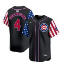 Men's Chicago Cubs #4 Pete Crow-Armstrong Black Stitched Baseball Jersey