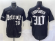 Men's Detroit Tigers #30 Kerry Carpenter Black 'Motor Gothic Edition' Vapor Premier Limited Jersey