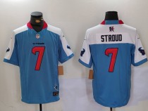 Men's Houston Texans #7 C.J. Stroud Blue 2024 Vapor F.U.S.E. Limited Stitched Jersey
