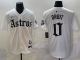 Men's Houston Astros #0 Orbit White 2025 City Connect With Texas Patch Limited Jersey