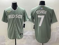 Men's Boston Red Sox #7 Masataka Yoshida Green 2025 City Connect Limited Stitched Jersey