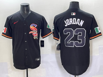 Men's Chicago White Sox #23 Jordan Black Mexico Limited Stitched Jersey