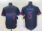 Men's Toronto Blue Jays #5 VARSHO Black 2024 City Connect Limited Jersey