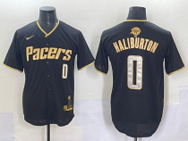 Men's Indiana Pacers #00 Bennedict Mathurin Black Baseball Jersey
