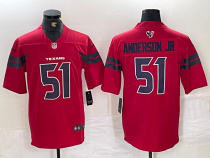Men's Houston Texans #51 Will Anderson Jr. Red Vapor F.U.S.E. Limited Stitched Jersey