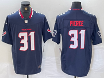 Men's Houston Texans #31 Pierce Navy 2024 Vapor F.U.S.E. Limited Jersey