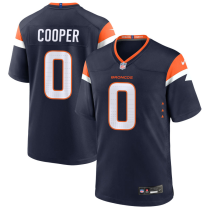 Men's Denver Broncos #0 Jonathon Cooper Navy 2025 Draft F.U.S.E. Vapor Limited Stitched Football Jersey