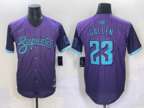 Men's Arizona Diamondbacks #23 Gallen Purple 2025 City Connect Limited Stitched Jersey