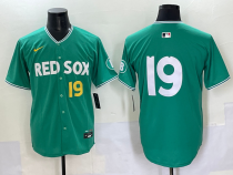 Men's Boston Red Sox #19 Roman Anthony Green 2025 City Connect Limited Stitched Jersey