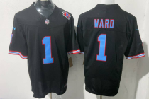 Men's Tennessee Titans #1 Cameron Ward Black 2025 Draft F.U.S.E. Vapor Limited Jersey