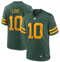 Youth Green Bay Packers #10 Jordan Love Green Color Rush Limited Jersey