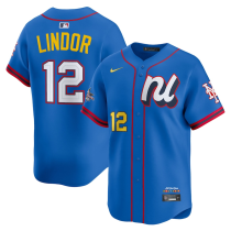 Men's New York Mets N#12 Lindor National League Blue 2025 All-Star Edition Limited Jersey