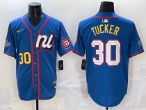 Men's Chicago Cubs #30 Kyle Tucker National League Blue 2025 All-Star Edition Limited Jersey