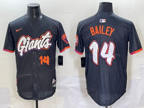 Men's San Francisco Giants #14 Bailey Anthracite 2025 City Connect Limited Jersey