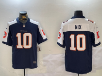 Men's Denver Broncos #1 Bo Nix Navy 2024 F.U.S.E. Vapor Limited Stitched Football Jersey