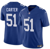 Men's New York Giants #51 Abdul Carter Blue 2025 Draft F.U.S.E. Vapor Untouchable Limited Jersey