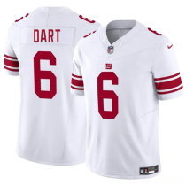 Men's New York Giants #6 Jaxson Dart White 2025 Draft F.U.S.E. Vapor Untouchable Limited Jersey