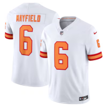 Men's Cleveland Browns #6 Baker Mayfield White 2025 F.U.S.E. Vapor Limited Jersey