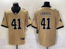 Men's New Orleans Saints #41 Alvin Kamara Gold Alternate Vapor Limited Jersey