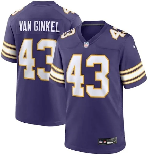 Men's Minnesota Vikings #43 Andrew Van Ginkel Purple 2024 F.U.S.E. Winter Warrior Limited Jersey