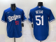 Men's Los Angeles Dodgers #51 Alex Vesia Blue Game Stitched Jersey